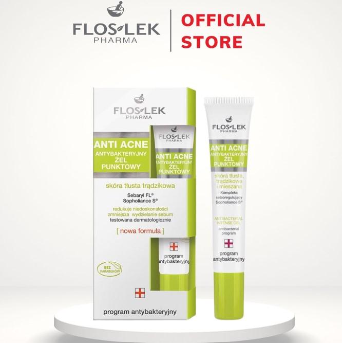 Floslek Anti Acne Antibacterial Intense Gel - Gel đặc trị mụn diệt khuẩn