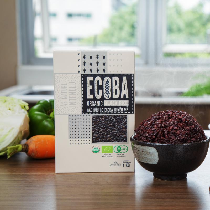 Gạo lứt đen hữu cơ cao cấp Ecoba Huyền Mễ