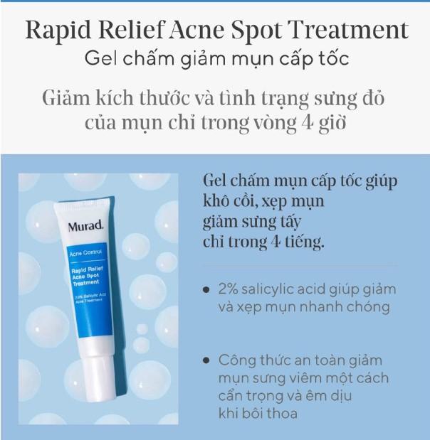 Gel chấm giảm mụn cấp tốc Murad Rapid Relief Acne Spot Treatment