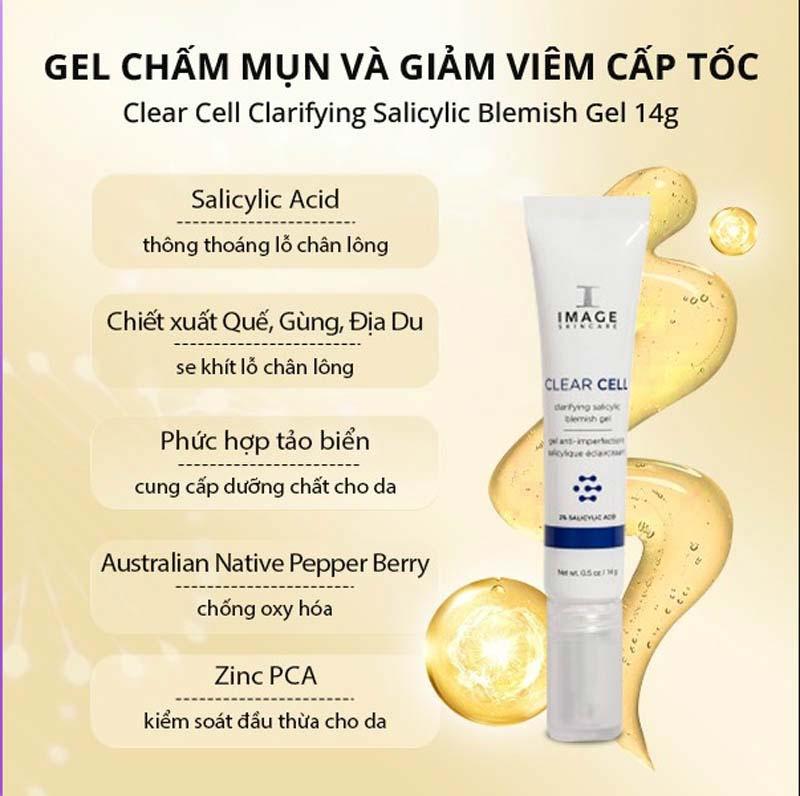 Gel chấm mụn Image Skincare Clear Cell Clarifying Salicylic Blemish