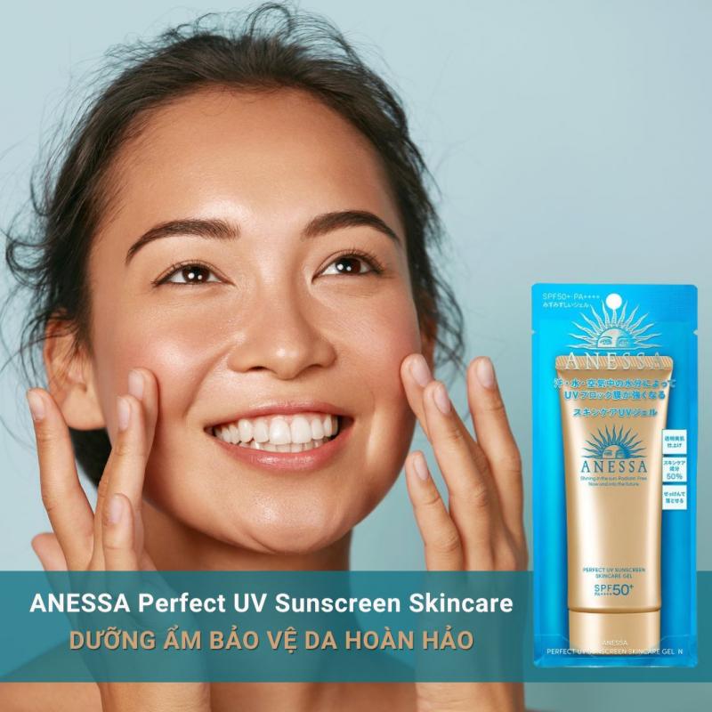 Gel chống nắng Anessa dưỡng ẩm bảo vệ hoàn hảo Perfect UV SPF50+ PA++++