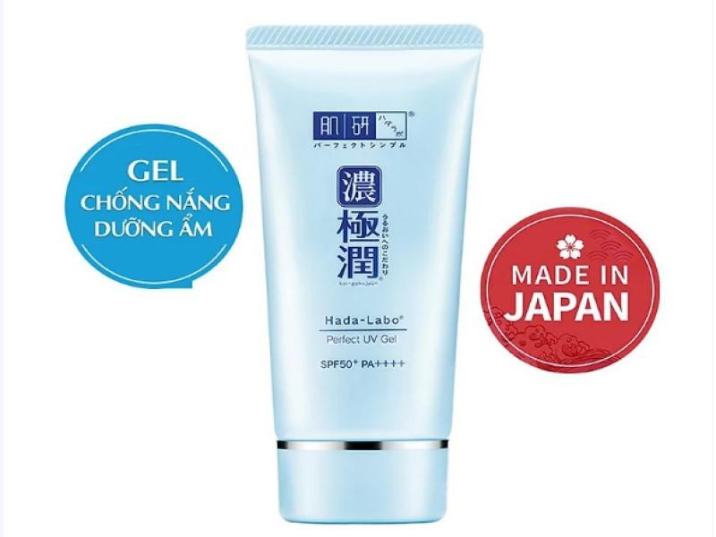 Gel chống nắng dưỡng da ẩm mịn Hada Labo Koi-Gokujyun Perfect Uv Gel (Sunscreen) SPF50+ PA++++