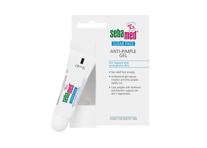 Gel hỗ trợ trị mụn kháng khuẩn và làm dịu da pH5.5 Sebamed Clear Face Anti-Pimple Gel