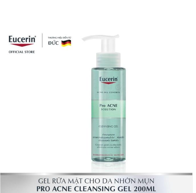 Gel rửa mặt giảm mụn Eucerin Pro Acne Cleansing Gel