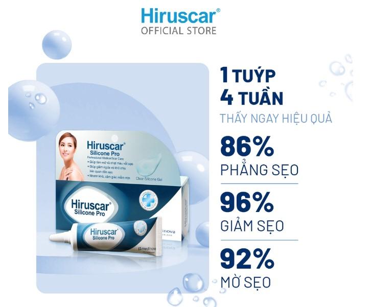 Gel xử lý sẹo Hiruscar Silicone Pro