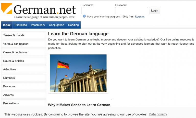 Trang web German.net