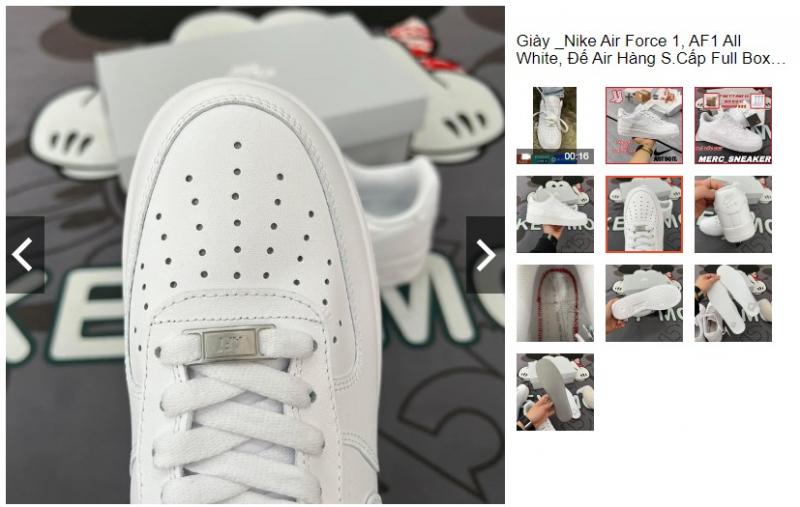 Giày Air Force 1 All White