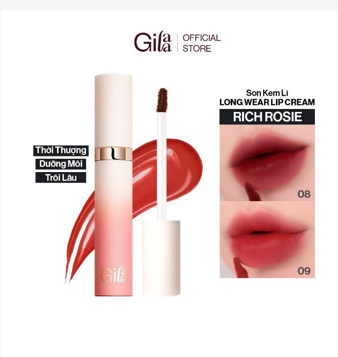 Gilaa Long Wear Lip Cream Rich Rosie Collection