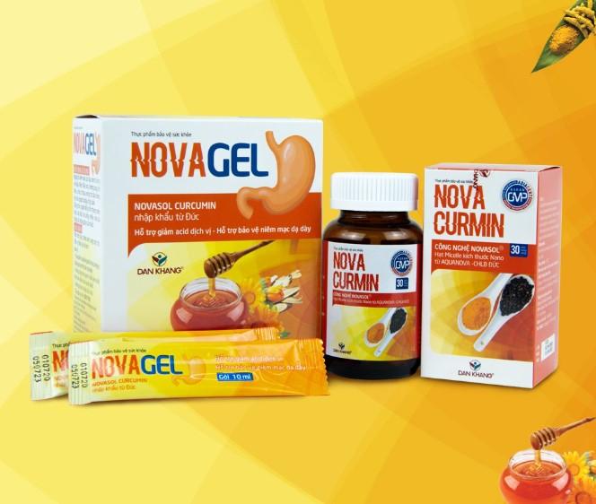 Gói hỗ trợ giảm đau dạ dày tức thì, đau rát bao tử Novagel