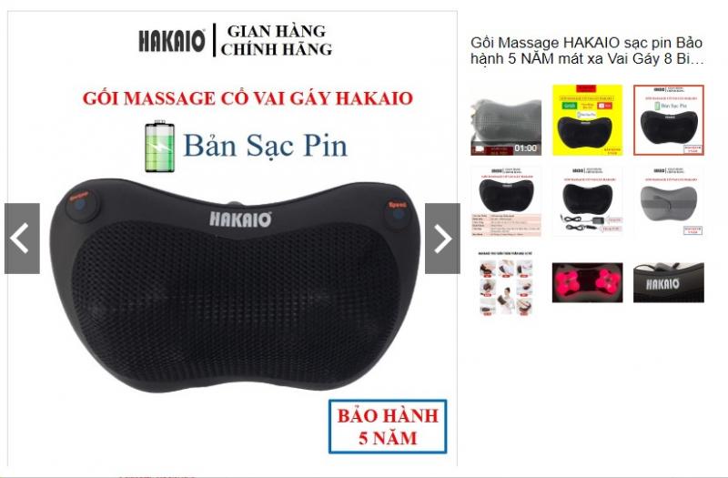 Gối massage HAKAIO