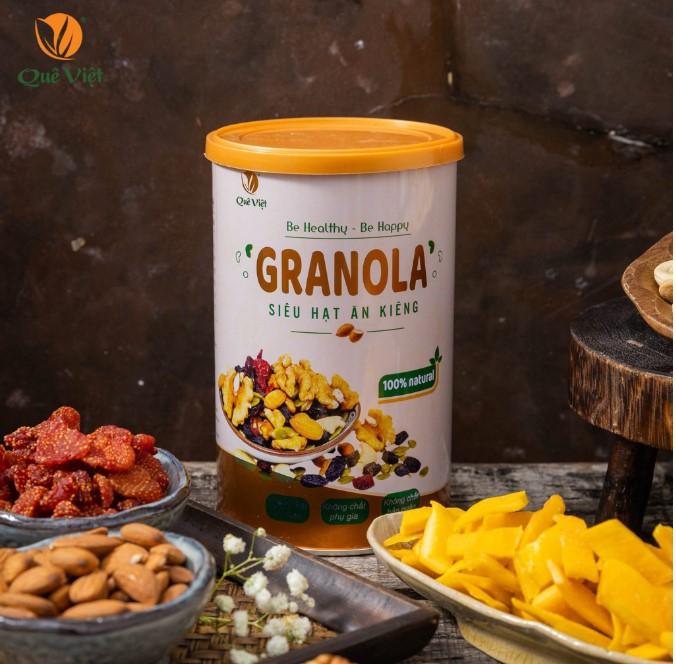 Granola siêu hạt ngũ cốc ăn kiêng Quê Việt