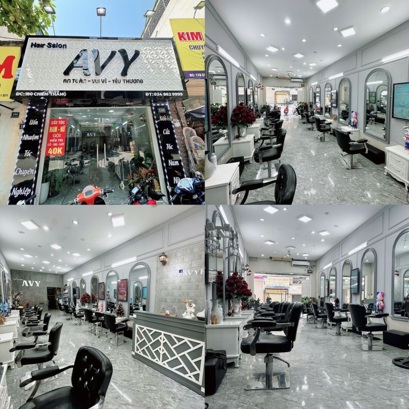 Không gian sang chảnh và hiện đại tại Hair Salon Avy