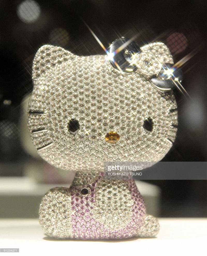 Hello Kitty đính kim cương