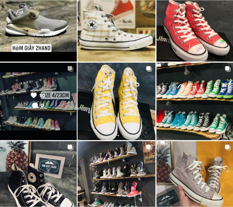 Những mẫu giày Converse khác nhau tại Hẻm giày 2hand