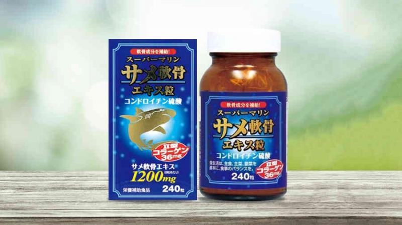 Hỗ trợ xương khớp sụn vi cá Super Marine High Grade Shark Nhật Bản - Điều trị bệnh xương khớp