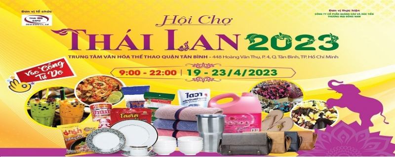 Hội chợ mua sắm và ẩm thực Thái Lan Tân Bình 2023