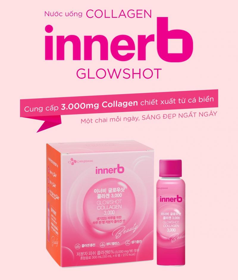 Nước uống Collagen Vitamin C sáng da InnerB Glowshot