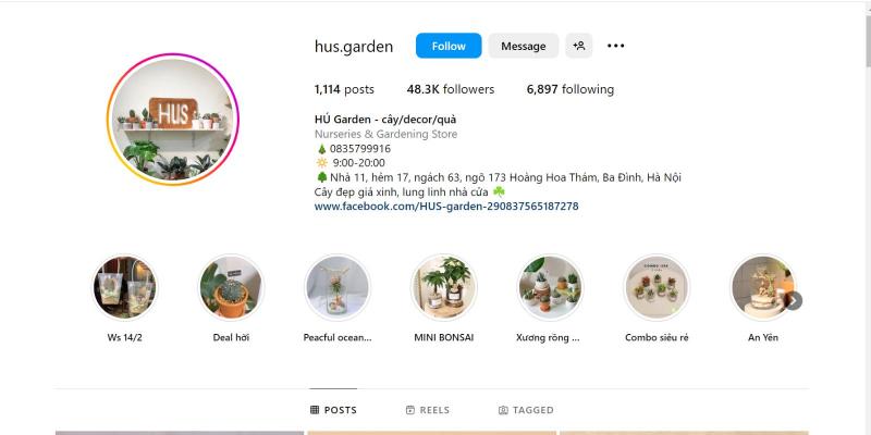 Instagram HUS Garden