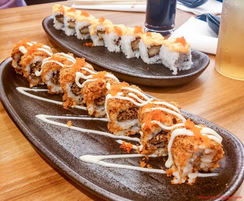 Sushi được bày trí sang trọng