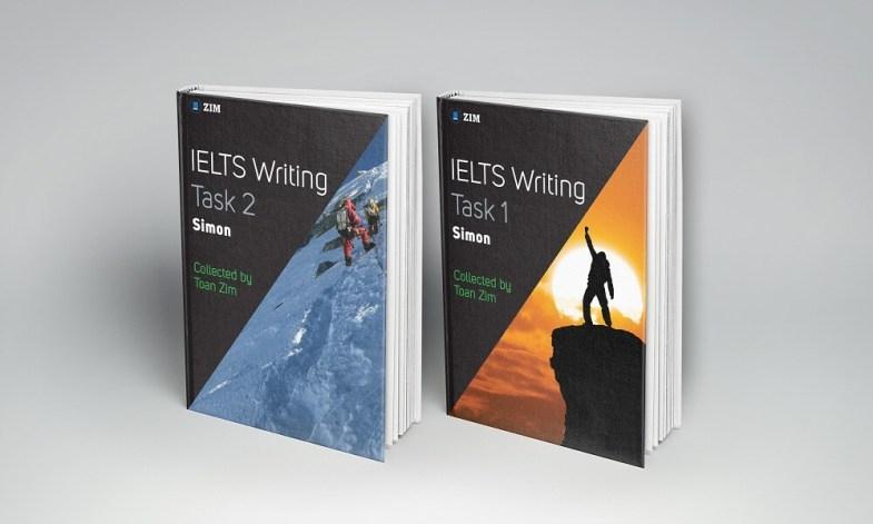 Những cuốn sách tổng hợp bài viết mẫu IELTS Writing của thầy Simon do Anh ngữ Zim phát hành