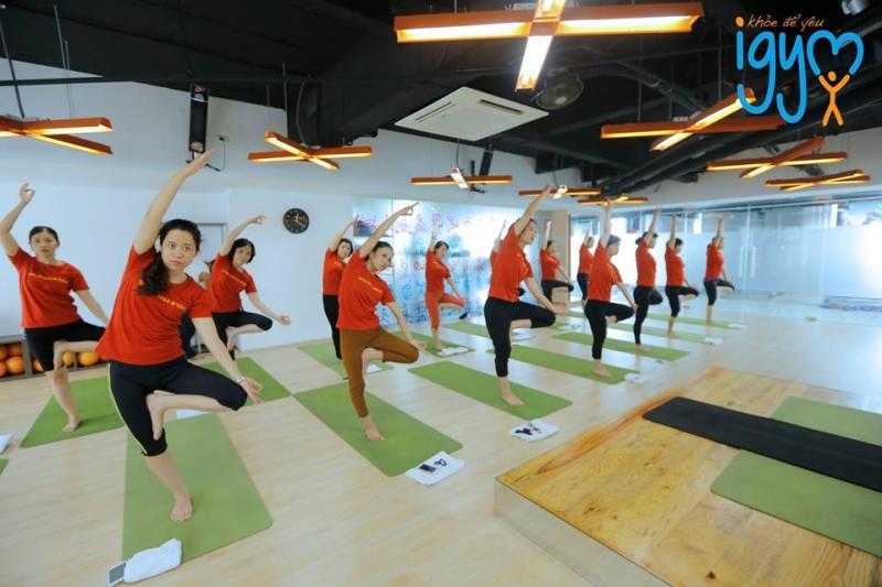 Phòng tập sạch sẽ thoáng mát của IGym Fitness & Yoga