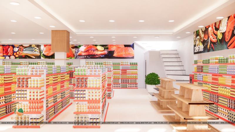 Với đội ngũ chuyên gia dày dặn kinh nghiệm, K-Setup thiết kế- Setup thành công cho hàng trăm siêu thị lớn nhỏ trên mọi miền tổ quốc