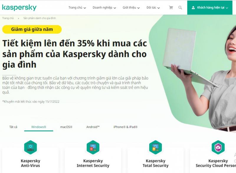 Phần mềm Kaspersky Internet Security
