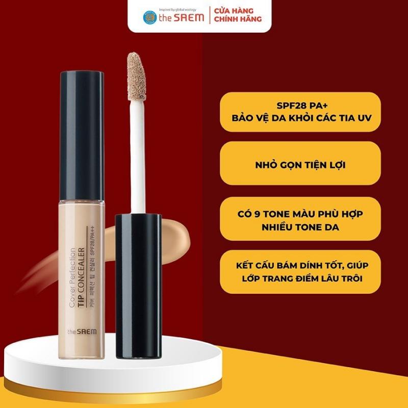 Kem che khuyết điểm The Saem Cover Perfection Tip Concealer SPF28 PA++