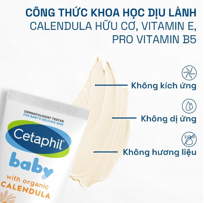 Kem chống hăm tã dịu lành Cetaphil Baby Diaper Cream Calendula