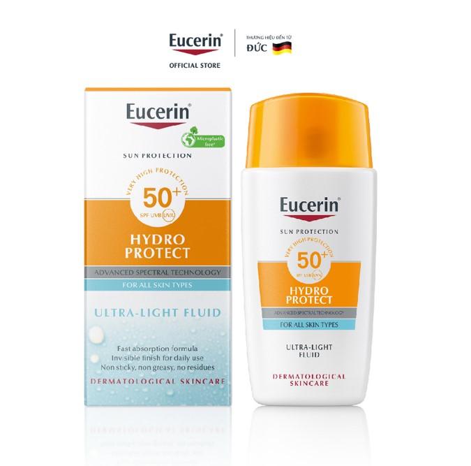 Kem chống nắng cho da nhạy cảm Eucerin Hydro Ultra Light SPF 50+
