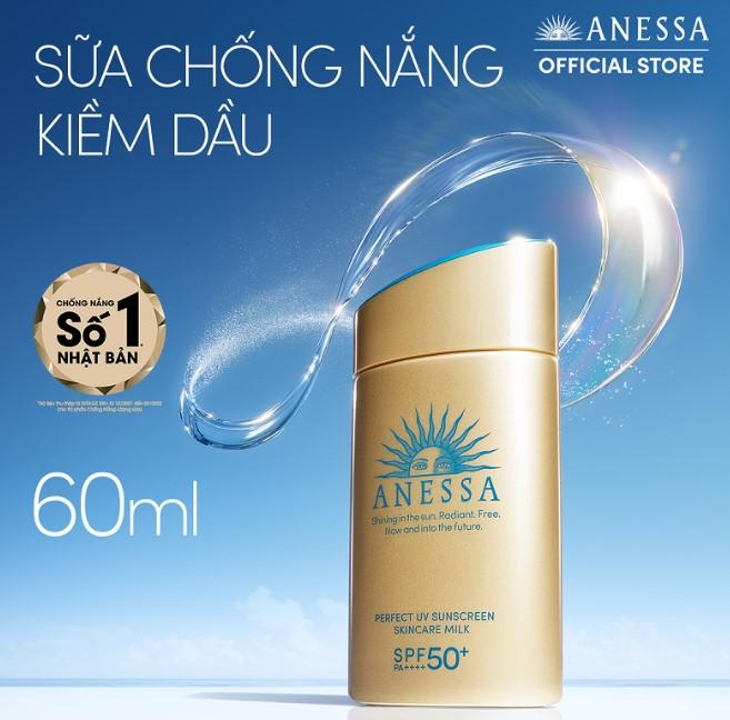 Kem chống nắng dạng sữa Anessa Perfect UV Sunscreen Skincare Milk