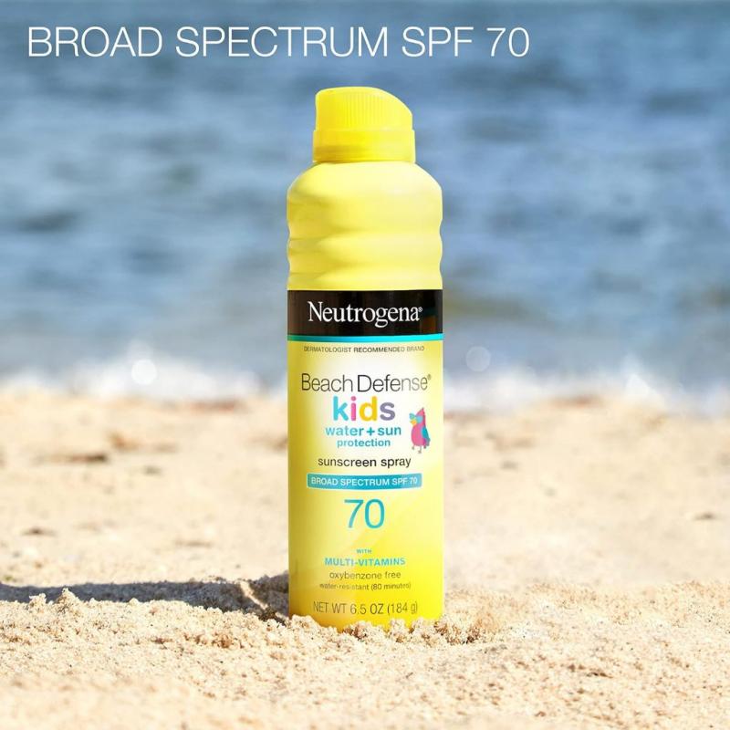 Kem chống nắng trẻ em dạng xịt Neutrogena Wet Skin Kids Beach & Pool Sunscreen Spray, SPF 70+
