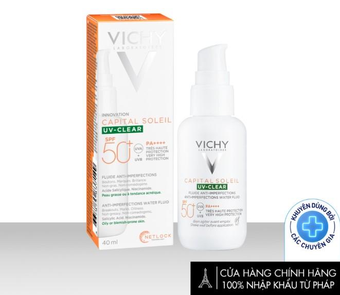 Kem chống nắng dành cho da dầu mụn Vichy UV-Clear Anti-Imperfections