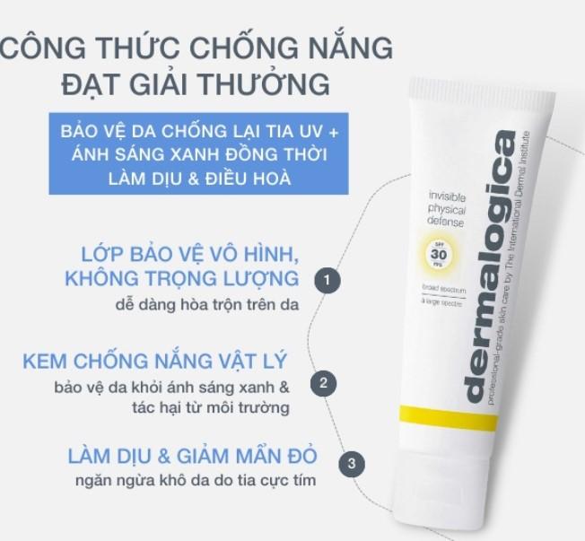 Kem chống nắng Dermalogica Invisible Physical Defense SPF30