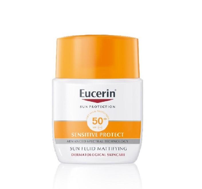Kem chống nắng không gây nhờn rít cho da thường và da hỗn hợp Eucerin SPF50+