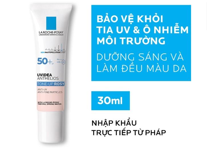 Kem chống nắng La Roche Posay Uvidea Anthelios Tone-Up Rosy SPF50+