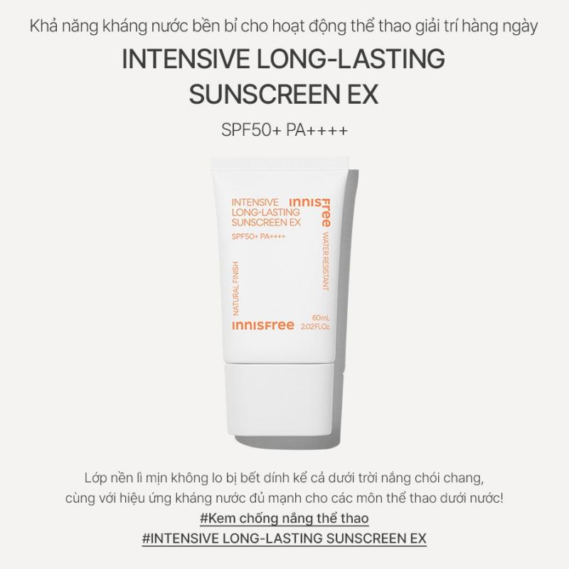 Kem chống nắng lâu trôi innisfree Intensive Long Lasting Sunscreen SPF50+ PA++++