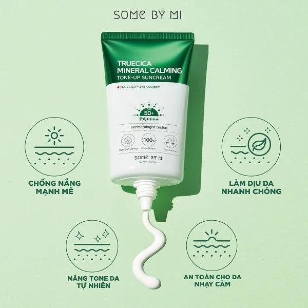 Kem chống nắng Some By Mi Truecica Mineral Calming Tone-Up Suncream SPF50+/PA++++