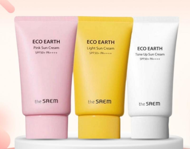 Kem chống nắng The Saem Eco Earth Sun Cream SPF50+ PA++