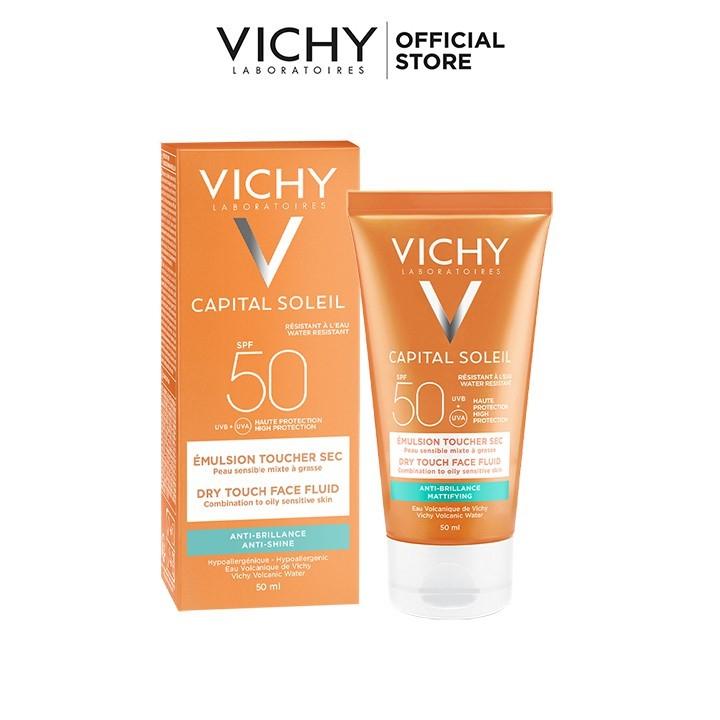 Kem chống nắng Vichy Capital Soleil Dry Touch Face Fluid SPF50 UVB+UVA