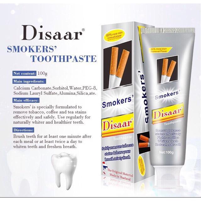 Kem đánh răng cho người hút thuốc lá Disaar Smoker Toothpaste