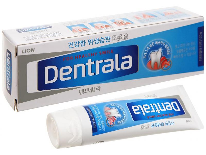 Kem đánh răng Lion Dentrala bạc hà ngừa sâu răng Hàn Quốc