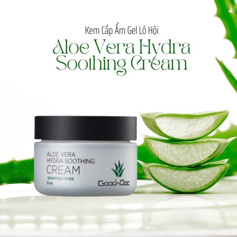 Kem dưỡng ẩm lô hội Aloe Vera Soothing Cream GoodnDoc