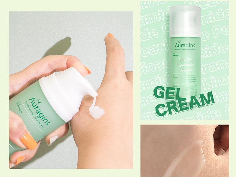 Kem dưỡng ẩm The Auragins Skin Rescue Brightening Gel Cream