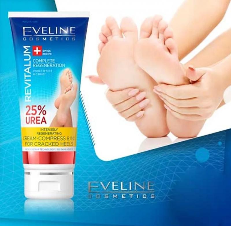 Kem dưỡng da chân Revitalum Eveline dưỡng ẩm làm mềm gót chân nứt nẻ