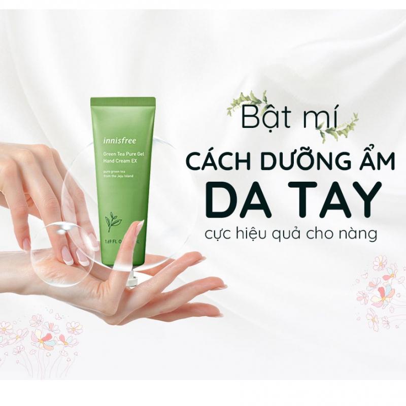 Kem dưỡng da tay hương trà xanh Innisfree Green Tea Pure Gel Hand Cream EX