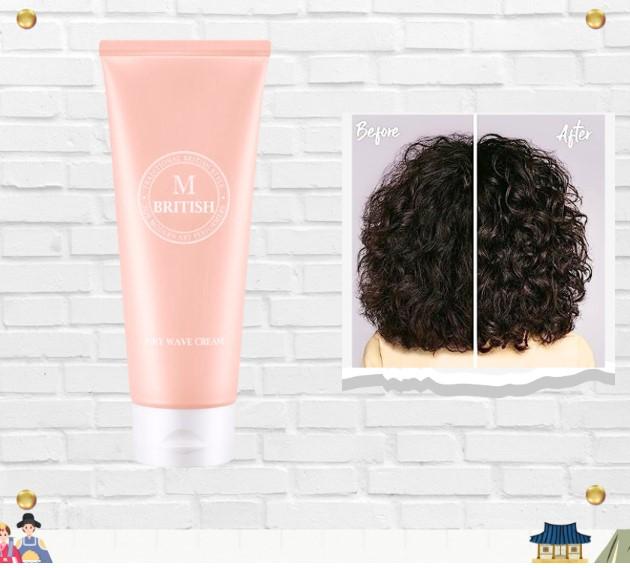 Kem dưỡng giữ nếp, tạo kiểu tóc uốn xoăn, phục hồi lọn sóng sống động cho tóc nam nữ British M Airy Wave Cream