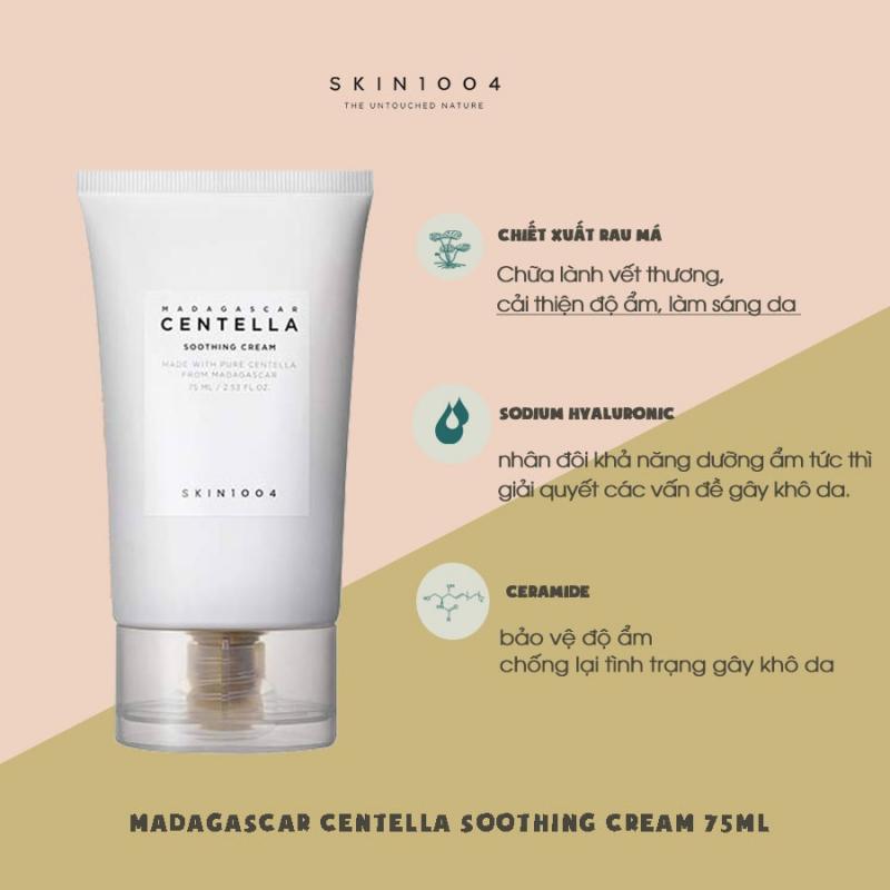 Kem dưỡng kiềm dầu Skin1004 Rau Má Madagascar Centella Soothing Cream