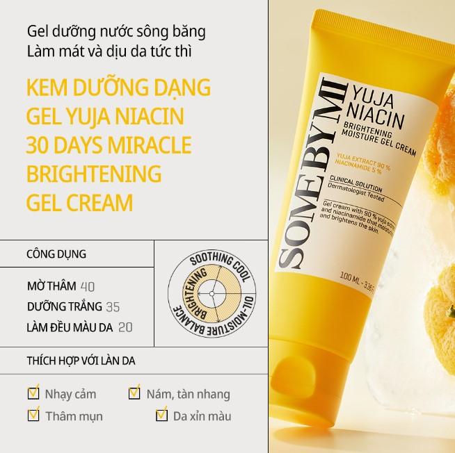 Kem dưỡng Some By Mi Yuja Niacin Brightening Moisture Gel Cream