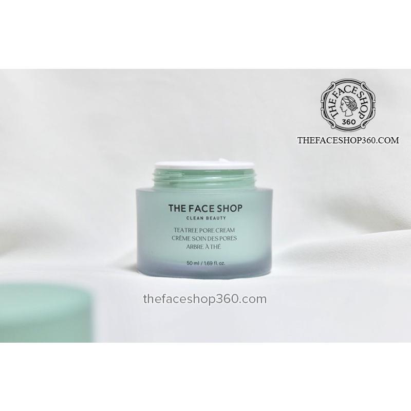 Kem dưỡng Tràm Trà ngừa mụn se lỗ chân lông Tea Tree Pore Cream The Face Shop 50ml 50ml